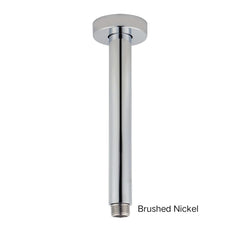 CENTRO Round Ceiling Shower Arm 200mm Or 400mm In Chrome, Matte Black, Brushed Gold, Brushed Nickel & Gunmetal Grey