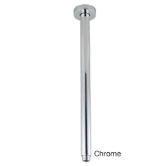 CENTRO Round Ceiling Shower Arm 200mm Or 400mm In Chrome, Matte Black, Brushed Gold, Brushed Nickel & Gunmetal Grey