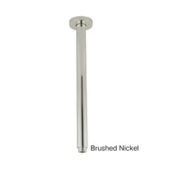CENTRO Round Ceiling Shower Arm 200mm Or 400mm In Chrome, Matte Black, Brushed Gold, Brushed Nickel & Gunmetal Grey