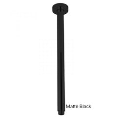 CENTRO Round Ceiling Shower Arm 200mm Or 400mm In Chrome, Matte Black, Brushed Gold, Brushed Nickel & Gunmetal Grey