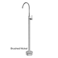 CENTRO Round Solid Brass Freestanding Mixer In Chrome, Matte Black, Brushed Gold, Brushed Nickel & Gunmetal Grey
