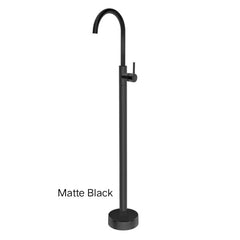 CENTRO Round Solid Brass Freestanding Mixer In Chrome, Matte Black, Brushed Gold, Brushed Nickel & Gunmetal Grey
