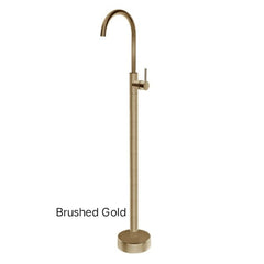 CENTRO Round Solid Brass Freestanding Mixer In Chrome, Matte Black, Brushed Gold, Brushed Nickel & Gunmetal Grey