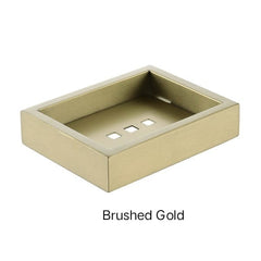 ZAVALLO Soap Dish Holder In Chrome, Matte Black, Brushed Gold & Brushed Nickel