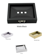 ZAVALLO Soap Dish Holder In Chrome, Matte Black, Brushed Gold & Brushed Nickel