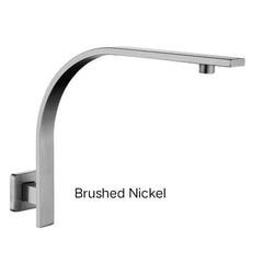 SUPERIA Gooseneck Wall Mounted Shower Arm In Chrome, Matte Black, Brushed Gold, Brushed Nickel & Gunmetal Grey