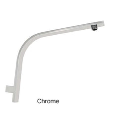 SUPERIA Gooseneck Wall Mounted Shower Arm In Chrome, Matte Black, Brushed Gold, Brushed Nickel & Gunmetal Grey