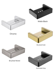 ZAVALLO Soap Dish Holder In Chrome, Matte Black, Brushed Gold, Brushed Nickel & Gunmetal