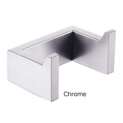 ZAVALLO Square Double Robe Hook In Chrome, Matte Black, Brushed Gold & Brushed Nickel
