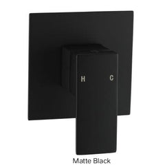 ZAVALLO Square Shower Mixer In Chrome & Matte Black