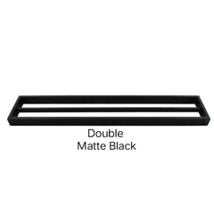 ZAVALLO Square Single Or Double Towel Rail 600mm In Chrome, Matte Black, Brushed Gold & Brushed Nickel