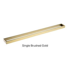 ZAVALLO Square Single & Double Towel Rail 800mm In Chrome, Matte Black, Brushed Gold & Brushed Nickel
