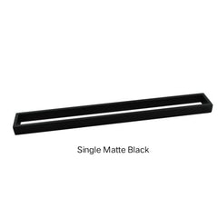 ZAVALLO Square Single & Double Towel Rail 800mm In Chrome, Matte Black, Brushed Gold & Brushed Nickel