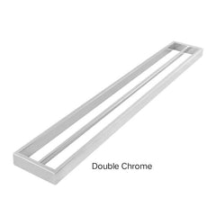 ZAVALLO Square Single & Double Towel Rail 800mm In Chrome, Matte Black, Brushed Gold & Brushed Nickel
