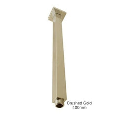 SUPERIA Square Ceiling Shower Arm 200mm Or 400mm In Chrome, Matte Black, Brushed Gold, Brushed Nickel & Gunmetal