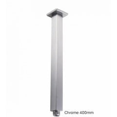 SUPERIA Square Ceiling Shower Arm 200mm Or 400mm In Chrome, Matte Black, Brushed Gold, Brushed Nickel & Gunmetal