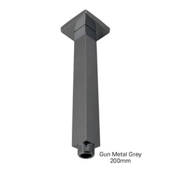 SUPERIA Square Ceiling Shower Arm 200mm Or 400mm In Chrome, Matte Black, Brushed Gold, Brushed Nickel & Gunmetal
