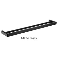 SUPERIA Square Single Or Double Towel Rail 800mm In Chrome, Matte Black, Brushed Gold, Brushed Nickel & Gunmetal