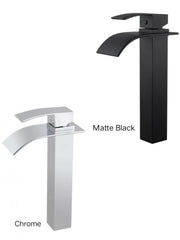 EASCADE Waterfall Tall Basin Mixer In Chrome Or Matte Black