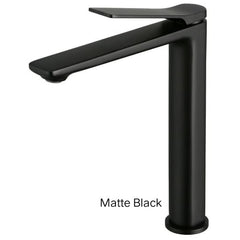 KUSHY Tall Basin Mixer In Chrome, Matte Black, Brushed Nickel & Brushed Gunmetal Grey
