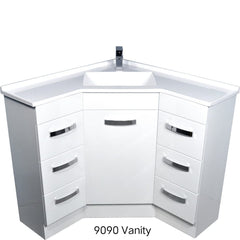 Corner 9090 Vanity-Cabinet Only