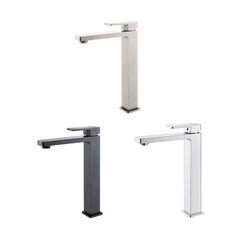 PILLO Tall Basin Mixer in Black,Chrome and Brushed Nickle