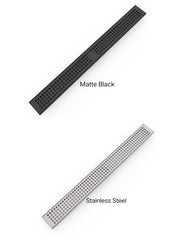 BINDAAS - CFG SQ Pattern - 15mm Depth In Stainless Steel Or Matte Black, Size 600mm to 1800mm