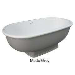 KENSINGTON Stone Bath Matte Grey, Matte Black Or Matte White