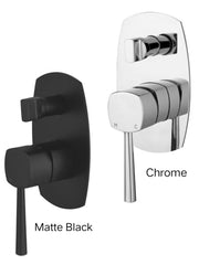 LEENA Shower Divertor In Chrome Or Matte Balack