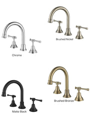 PELLIER Basin Set In Chrome, Matte Black, Brushed Bronze Or Brushed Nickel