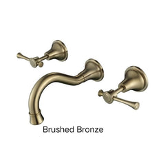 PELLIER Wall Bath Set In Chrome, Matte Black, Brushed Bronze Or Brushed Nickel