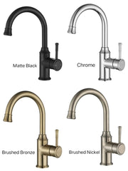 PELLIER High Rise Basin Mixer In Chrome, Matte Black, Brushed Bronze Or Brushed Nickel