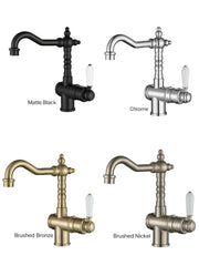 DEAUX High Rise Basin Mixer In Chrome, Matte Black, Brushed Bronze Or Brushed Nickel