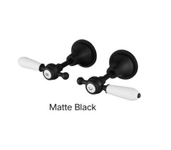 DEAUX Wall Top Assemblies In Chrome, Matte Black, Brushed Nickel or Brushed Bronze