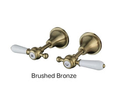 DEAUX Wall Top Assemblies In Chrome, Matte Black, Brushed Nickel or Brushed Bronze