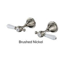 DEAUX Wall Top Assemblies In Chrome, Matte Black, Brushed Nickel or Brushed Bronze