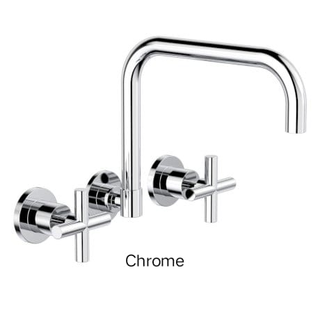 CROSS Wall Sink Set In Chrome Or Matte Black