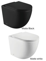 COCO Matte White Or Matte Black Wall-Faced Toilet Suite