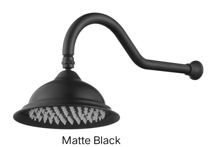 DEAUX Shower Arm With Shower Head In Chrome, Matte Black, Brushed bronze Or Brushed Nickel