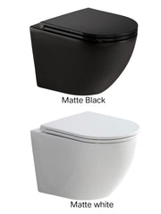 COCO Matte White Or Matte Black Wall-Hung Toilet Suite