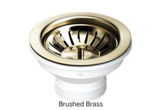 Basket Waste 90 x 50mm Long Thread In Stainless Steel, Matte Black, Matte White, Brushed Brass, Brushed nickel & Antique Brass
