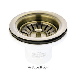 Basket Waste 90 x 50mm Long Thread In Stainless Steel, Matte Black, Matte White, Brushed Brass, Brushed nickel & Antique Brass