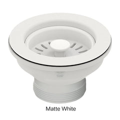 Basket Waste 90 x 50mm Long Thread In Stainless Steel, Matte Black, Matte White, Brushed Brass, Brushed nickel & Antique Brass
