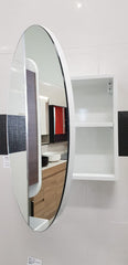 CIRQUE Mirror Cabinet with Round Door In W600xH600xD150mm