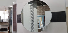 CIRQUE Mirror Cabinet with Round Door In W600xH600xD150mm