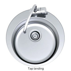 CELLINI Single Bowl With Tap Landing, Undermount Or Overmount