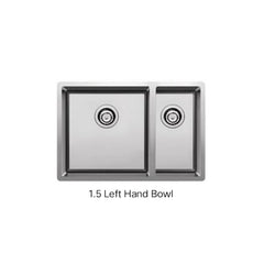 PRISM Single, Large Single, Double, 1.5 Left Hand Or 1.5 Right Hand Undermount/Overmount