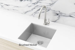 Meir KITCHEN SINK - Single Bowl 450 X 450 - Gunmetal Black - Brushed Bronze Gold - Brushed Nickel - PVD