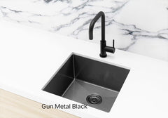 Meir KITCHEN SINK - Single Bowl 450 X 450 - Gunmetal Black - Brushed Bronze Gold - Brushed Nickel - PVD