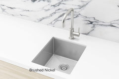 Meir KITCHEN SINK - SINGLE BOWL 380 X 440 - Gunmetal Black - Brushed Bronze Gold - Brushed NicKel - PVD
